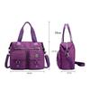 Women Crossbody Bag Minimalist Nylon Purse with Zipper Closure
