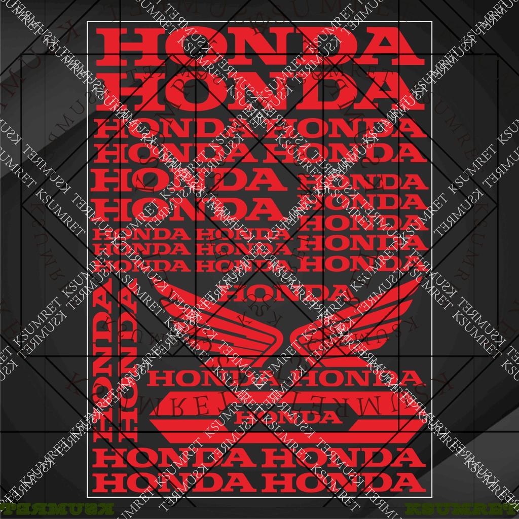 Vinyl Honda Motorcycle Sticker Helmet Logo Decals