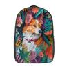 Dog Flat Paper Craft Mochila Printed Book Bag Child Girl Bag 17 Inch School Backpack Bag