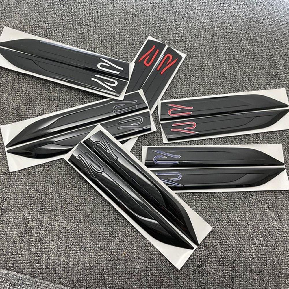 2 Stück Neues R Abzeichen Klinge Emblem für GOLF 7 8 GTI Magotan B8 Passat Auto Kotflügel Logo Aufkleber