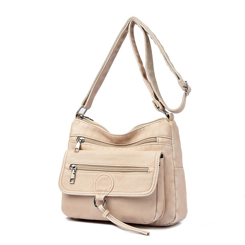 Women's Large Capacity Bag Multi-compartment Crossbody Bag Commuter Shoulder Bag