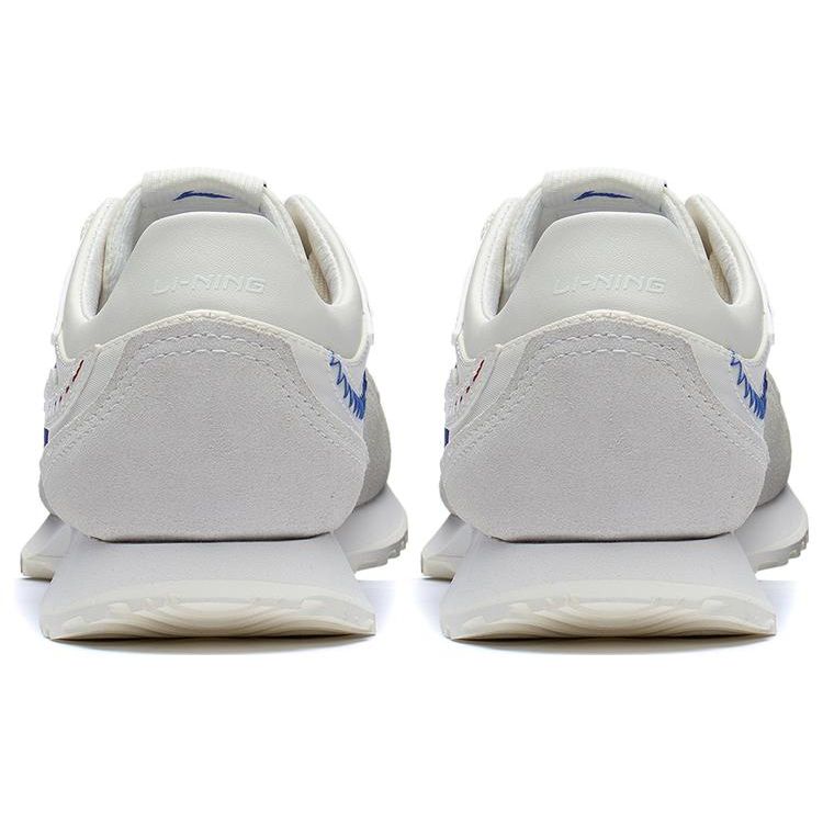 Li Ning CF Su Series Lin Weave Durable Breathable Low Top Sports Casual Shoes Men Sneakers Bright-Blue White AGCT173-2