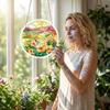 Acrylic Jigsaw Puzzle Suncatcher Large Colorful DIY Sun Catcher Kit for Adults Stained Glass Style Window Hanging Ornament for Home Garden Decor