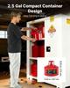 VEVOR Safety Gas Can, 9.5 L Type II Red Safety Can for Gasoline with Stainless Steel Flame Arrester, Self-Closing Lid, and Flexible Metal Spout
