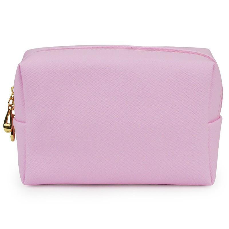 Cosmetic Bag Women Popular Product Pu Hand-Held Portable Square Waterproof Zipper Cute Travel Makeup Skincare Bag