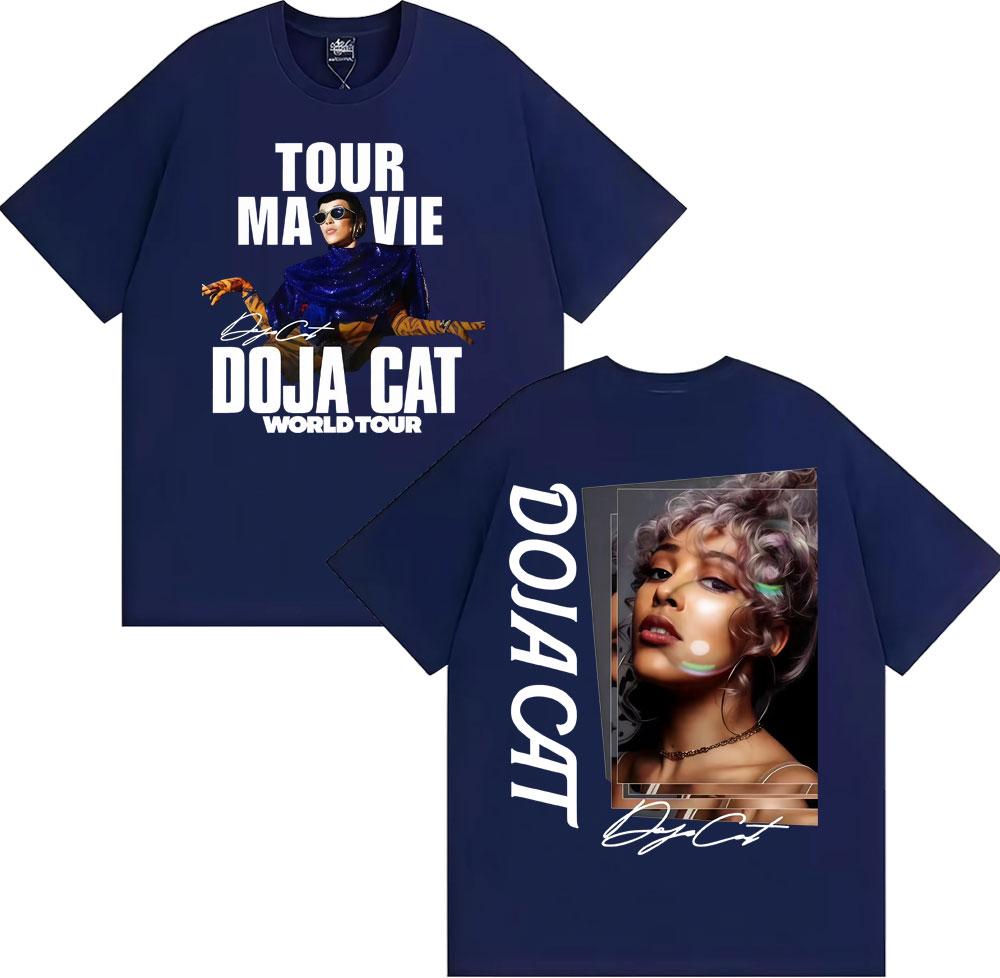 Singer Doja Cat World Tour 2026 Tshirts Men Women Aesthetic Vintage High Quality Tshirt Casual Pure Cotton T Shirts Streetwear