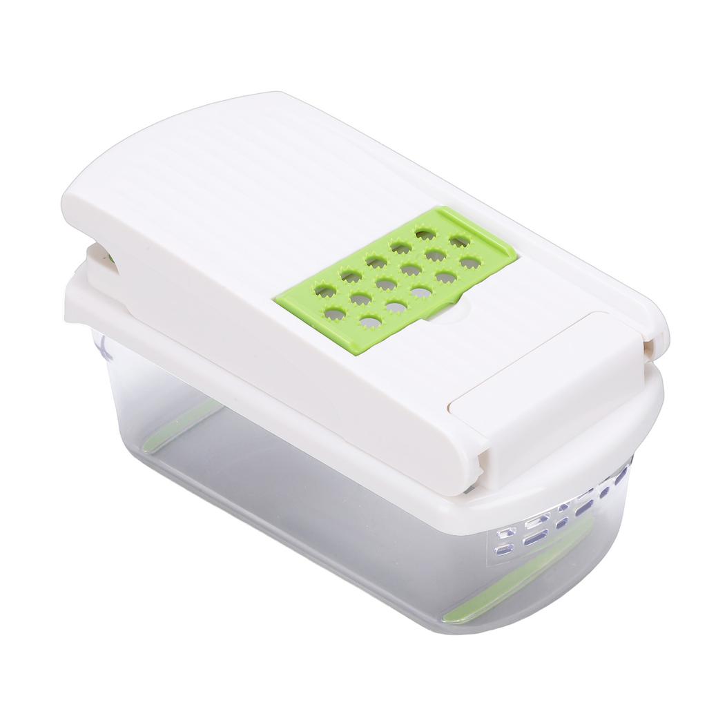 Multifunctional Food Chopper Stainless Steel Blades Integrated Vegetable Chopper and Spiralizer for Kitchen