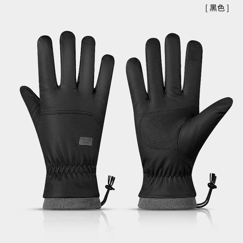 Men s outdoor ski riding windproof gloves Women s winter velvet thickened waterproof ski gloves One size fits all