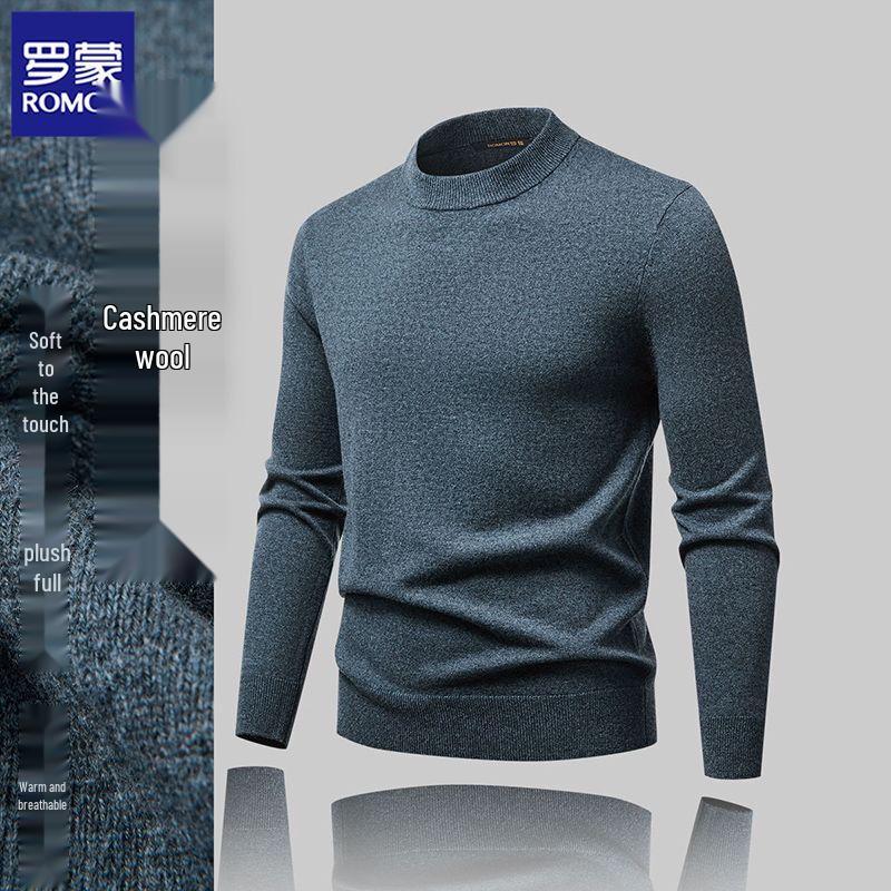 

Romon Men s Cashmere Blend Round Neck Sweater 3XL