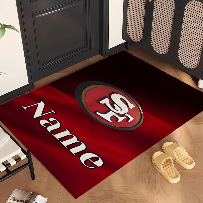 San Francisco 49ers (5) Personalisierter Name Büro Teppich Stilvolle Dekoration für Wohnzimmer Schlafzimmer Küche