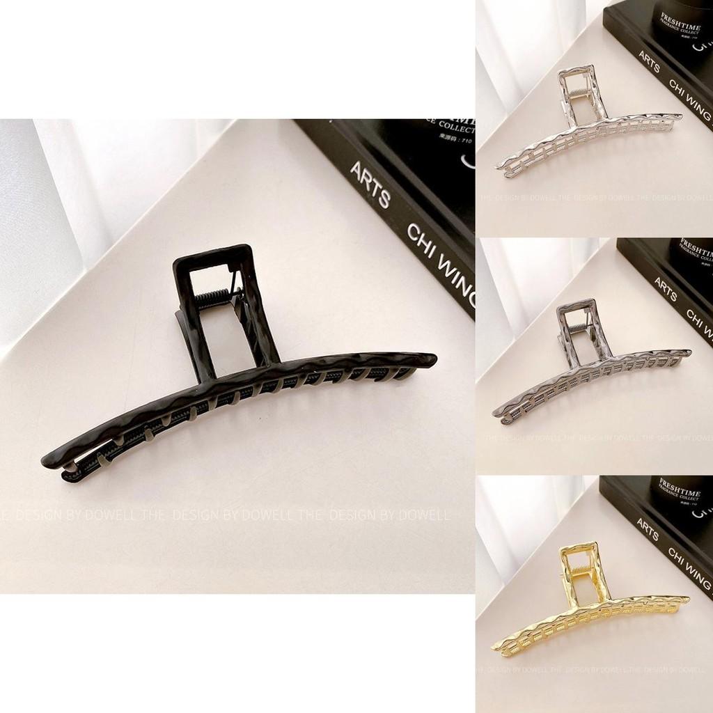 Chic Geometric Design Extra Large Alloy Hair Claw Clip For Women Perfect For Stylish Updos
