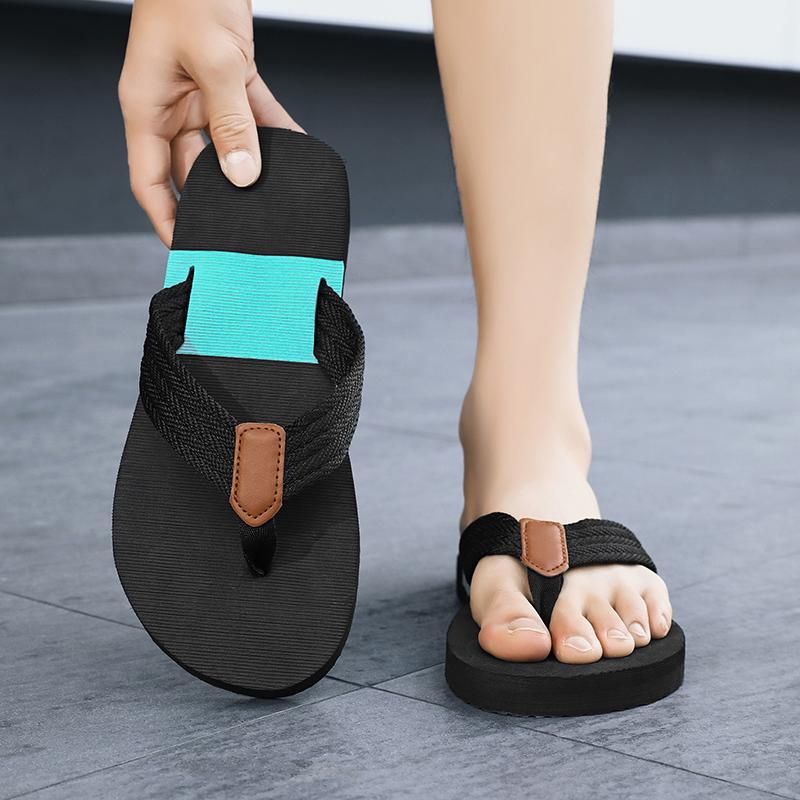 Fashion Outdoor Non-slip Lightweight Men's Slippers Summer Casual Beach Shoes Comfortable Vacation Sandals Men's Shoes Flip-flops