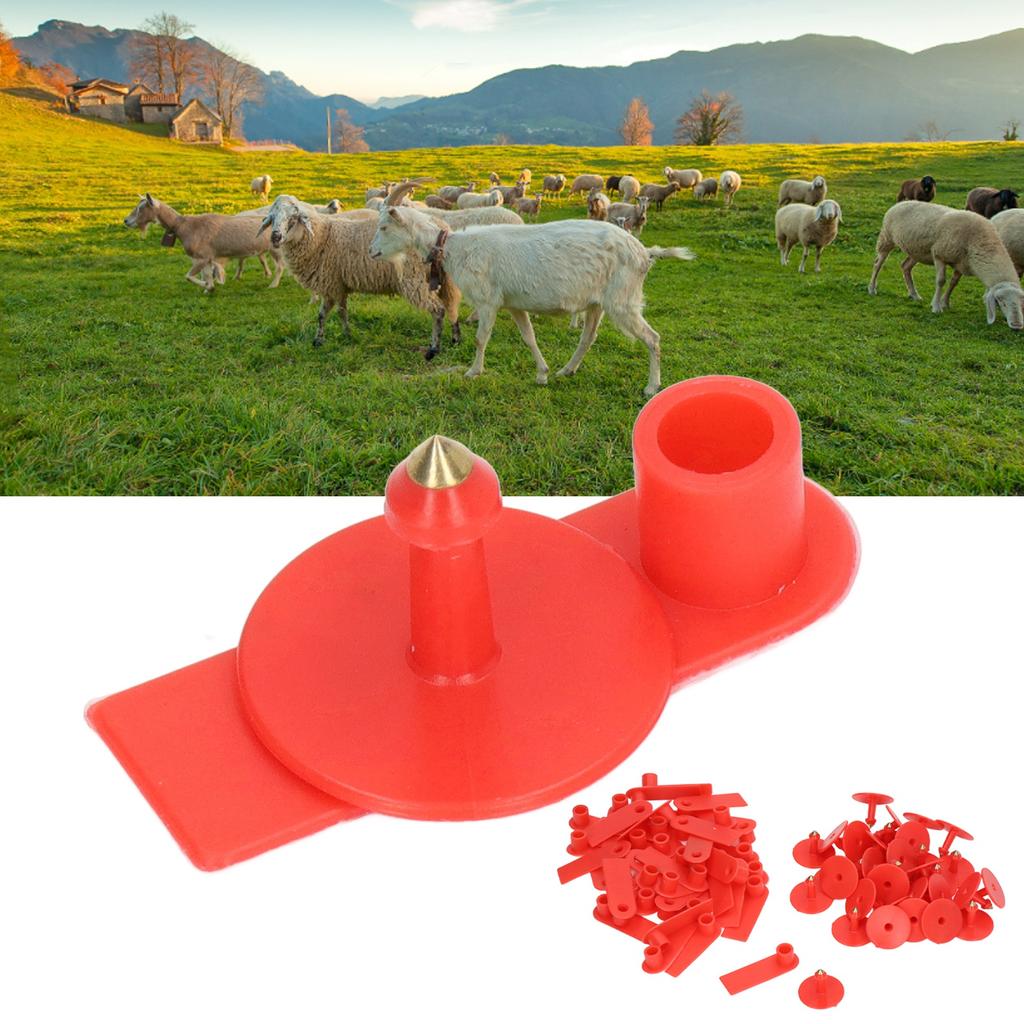 100 Sets Livestock Identification r , Writable Animal r with Unique Numbers for Cattle Sheep Horse,