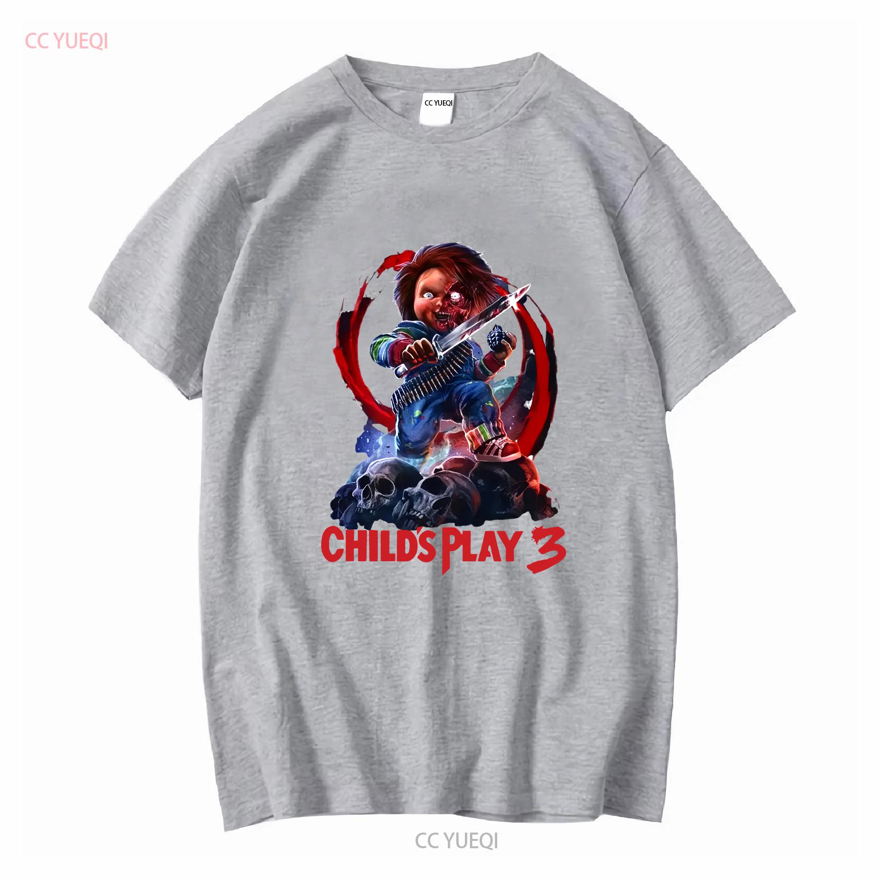 Child s Play 3 Movie 1991 Chucky Horror T shirt Heavy Cotton vintage Washed Slightly Stylish streetwear Soft Stretched S