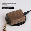 Luxury Solid Wood Earphone Case For AirPods Pro 3 Pro2 Protective Cover For AirPods 1/2/3/4 Shell+Wrist Strap Cowhide Lanyard
