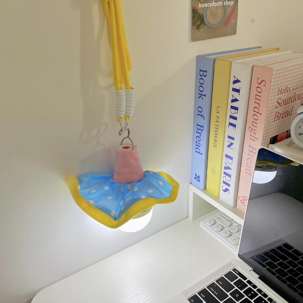 Colorful Lamp Portable Flower Lamp Wind Chimes Hanging Lantern Home Decoration Girl Birthday Gift Bedroom Night Light