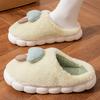Winter cotton slippers winter couple cute indoor bag head warm home household plush slippers autumn and winter