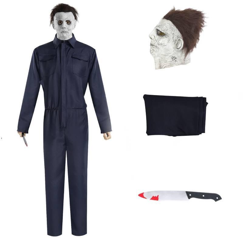 Ultimate Michael Myers Halloween Cosplay Costume Unisex Spandex Blend Fabric S-xxxl XL