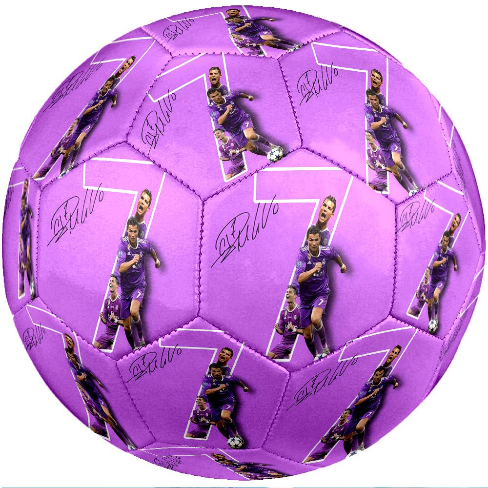 Cristiano Ronaldo Theme Soccer Ball Size 5 Soccer Ball Soft Touch Professional Training Football for Outdoor Sports