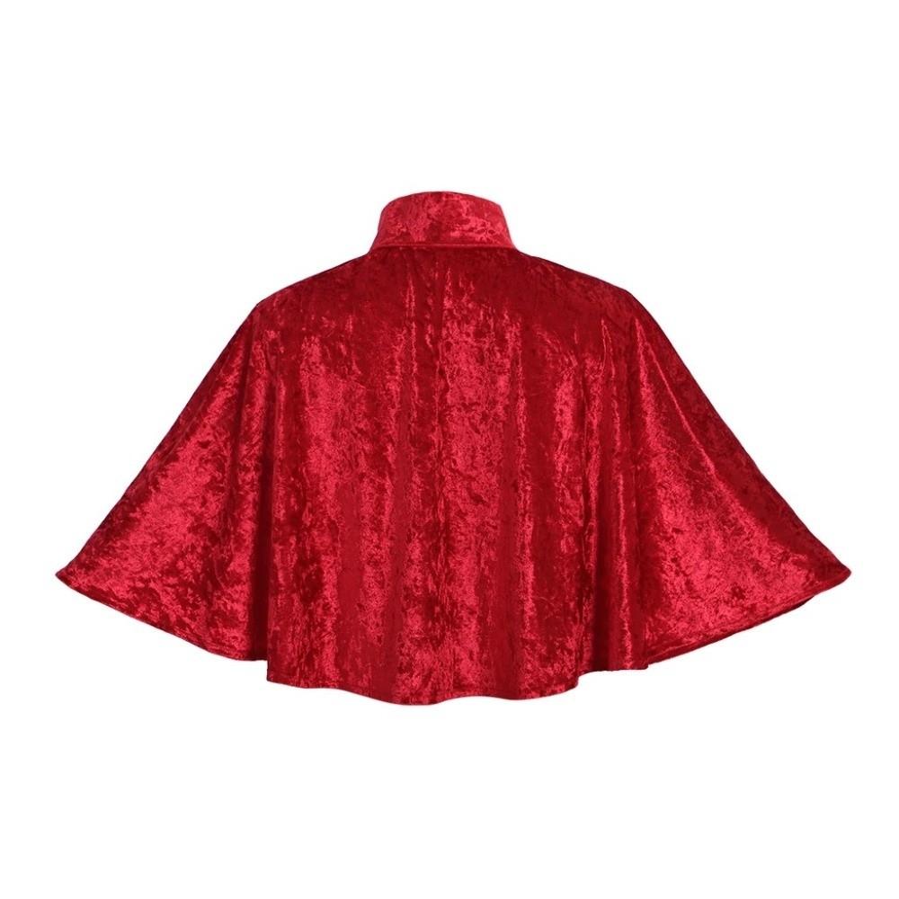 Victorian Cosplay Velvet Cape Vintage Steampunk Shawl New Women's Shawl Coat Halloween Party