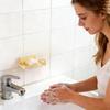 Shower Wall Soap Holder Soap Dish for Shower Wall No Drill Bathroom Rack Self Draining Soap Tray Dish Box Holder Storage Rack