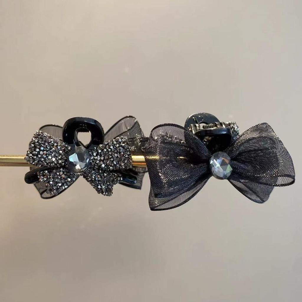 Double-Sided Mesh Bow Claw Clip for Women