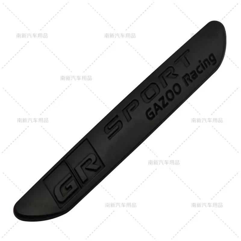 1Pcs 3D Metal GR Sport Gazoo Racing Side Fender Emblem Rear Boot Trunk Badge Sticker For Toyota GRsport C-HR RAV4 Corolla Camry