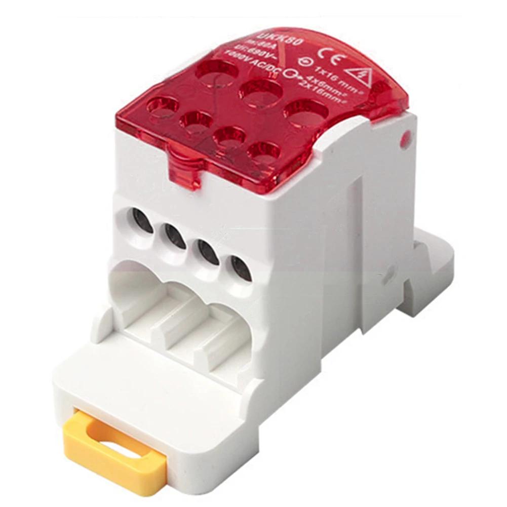 

Color Red Power Junction Box Connectors Wiring Distribution Block PC Shell And Brass Guide Quick Wiring Design