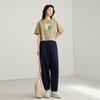 Elva's Island Women's Loose Straight Leg Jeans