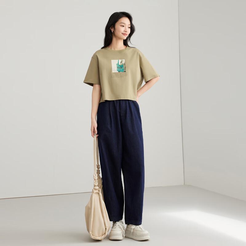 Elva's Island Women's Loose Straight Leg Jeans