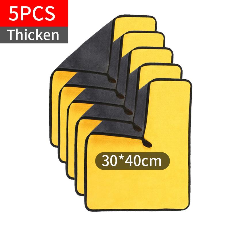 Ręcznik z mikrofibry do mycia samochodu, ściereczka do polerowania, szybkoschnąca ściereczka do czyszczenia domowego, ściereczka 30x30/40/60/65CM