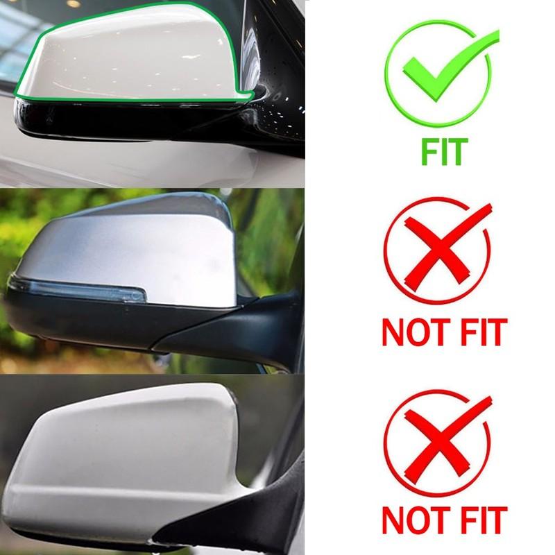 For BMW 5 Series F10 F11 Sedan 2011-2013 ABS Car Rearview Side Mirror Cover Wing Cap Exterior Door Housing Trim Replacement