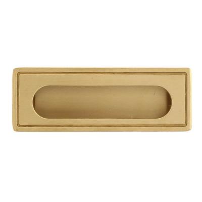 Brass Recessed Handle 105x38x11.5mm Flat Finger Pull Design Invisible Finger Pull With 2 Installation Screws Flush Pull Handle