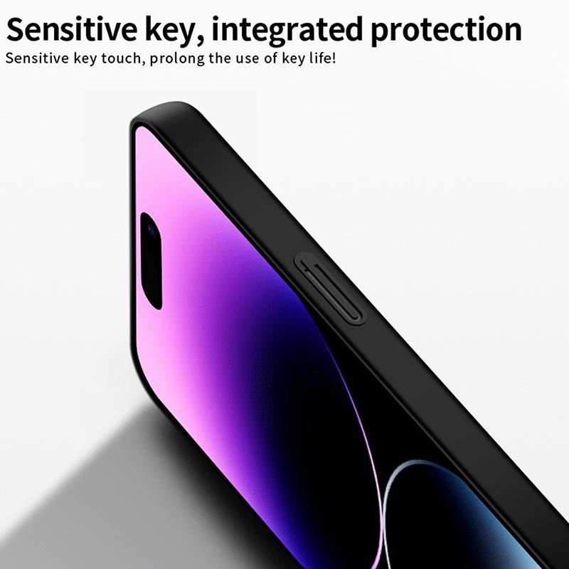 

PINWUYO PC Series for iPhone 16 Pro Max Case Matte Finish Hard PC Phone Cover Red