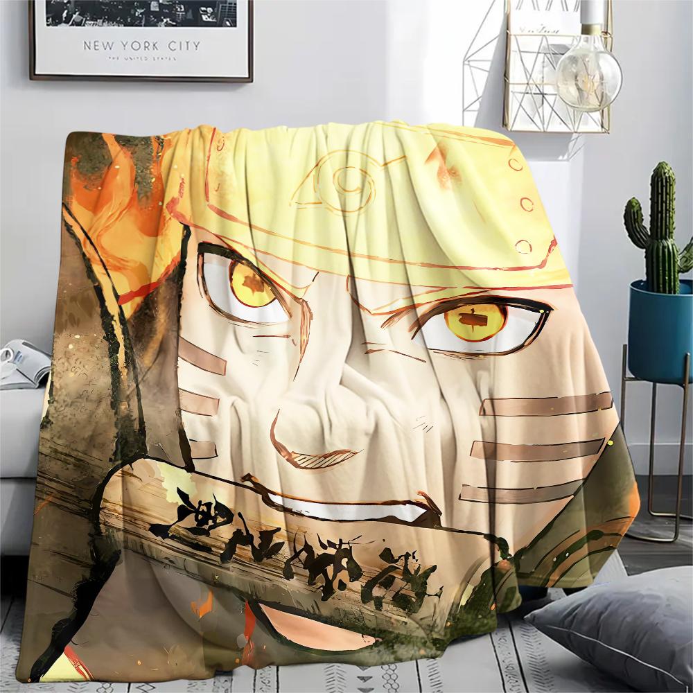 Naruto Anime Naruto Pattern Flannel Blanket, High Quality Comfortable for All Seasons, Home Decor, Warmth and Comfort, Perfect for Gifts.