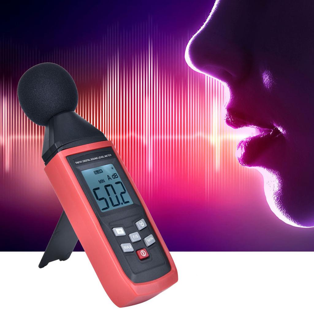 TA8151 LCD Digital Sound Level Meter Noise Detect Tester Data Decibel Measurement 30 130dB