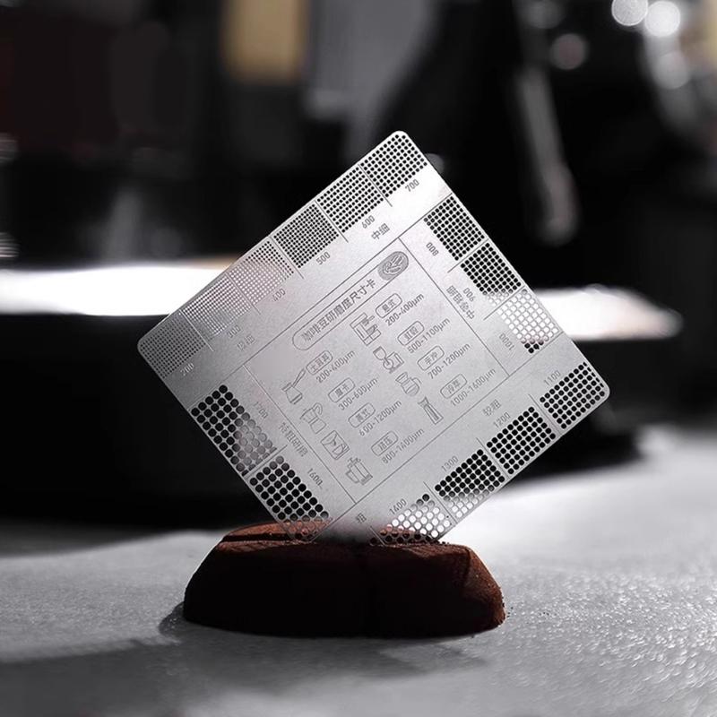 Coffee Grind Reference Card Grinding Size Chart For Precise Brewing And Enhances Flavor for Home Kitchens And Cafes