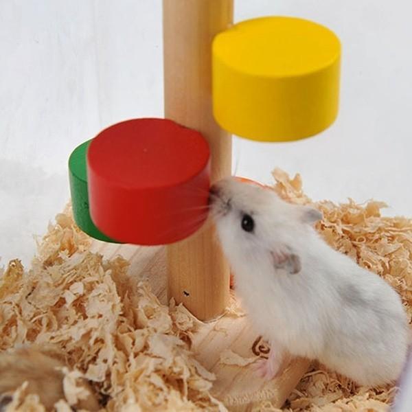 Premium Quality Wooden Colorful Scaling Ladder Fun Play Toy For Pet Rat Hamsters