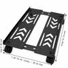 4 Caster Wheels Computer Tower Stand Carbon Steel Adjustable PC Tower Stand PC Stand  For Students