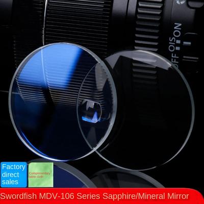 MDV-106 Kalendarz Powiększalnik Okienko Szkło Soczewki Zegarka Maska do Casio Swordfish MDV 106 Mineralne i Szafirowe Szkło Lustrzane Części Zegarka