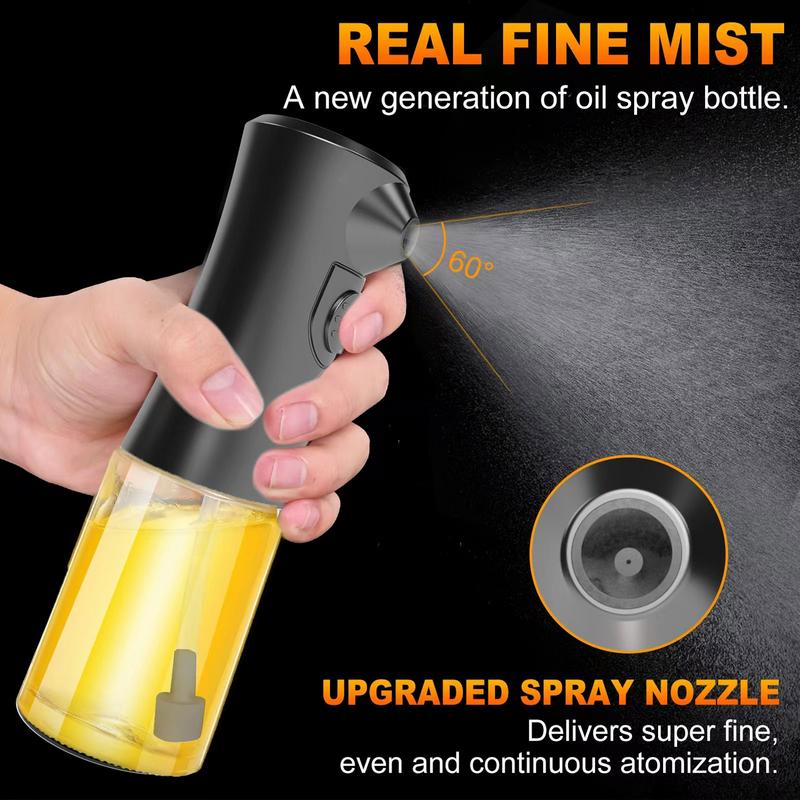 Oil Spray Bottle 160ml Electric Olive Oil Dispenser Bottle Spray Heat-resistant Leak-proof Kitchen Dispenser Gadgets Accessories