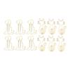 100Pcs Gold Paper Clips Metal Rustproof Plating Process Gold Fadeless Widely Used Cute Paper Clips f
