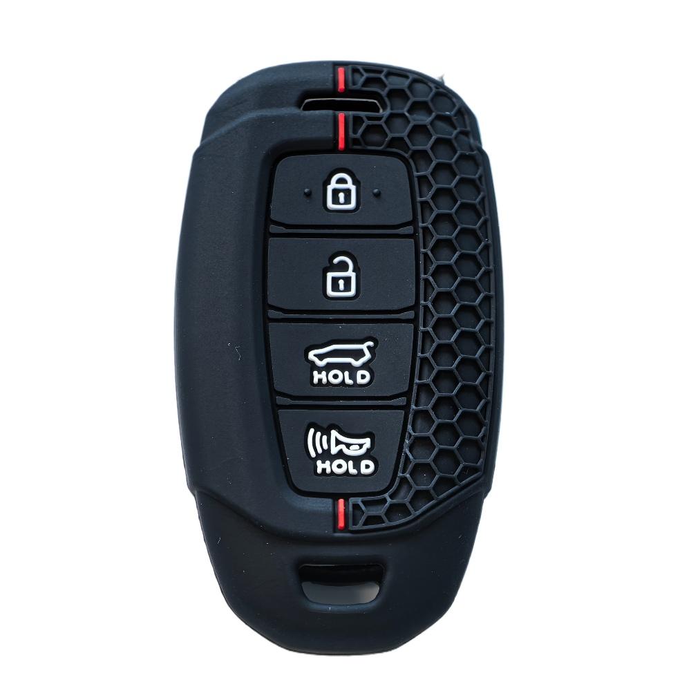 Silicone Car Remote Key Case Cover for Hyundai Palisade Limited 2020 Palisade SEL 2026 Elantra Sel Elantra Santa Fe Veloster