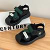 2025 Summer Kids Sandals for Boys Anti-slippery Sole Toddler Beach Shoes Hook&loop Baby Boys First Walkers Barefoot Casual Wear