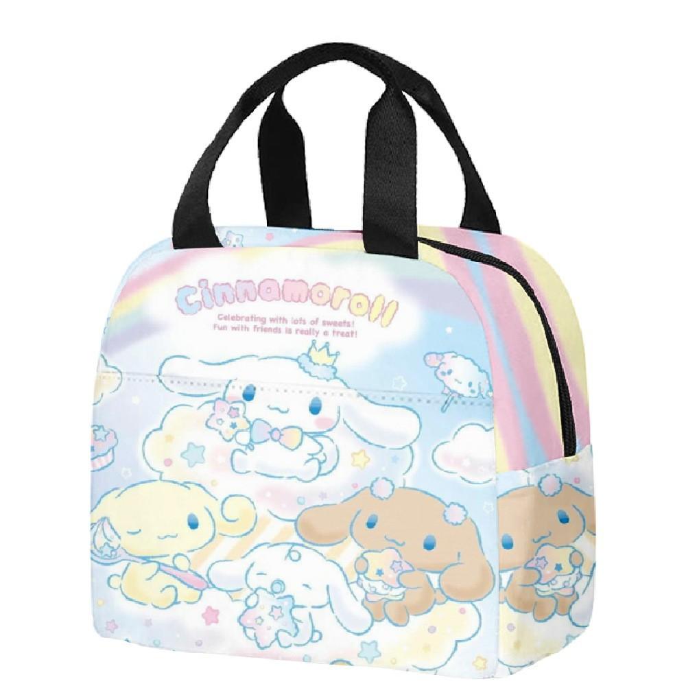 Handheld Meal Bag Cute Cartoon Cinnamoroll Big-Eared Dog Yugui Dog Thermal Insulation Lunch Box Bag Meal Bag