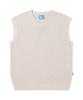 Gilet Tricoté Sans Couture Col V Homme UCLA [Beige Clair](Ua4Ve01_23)