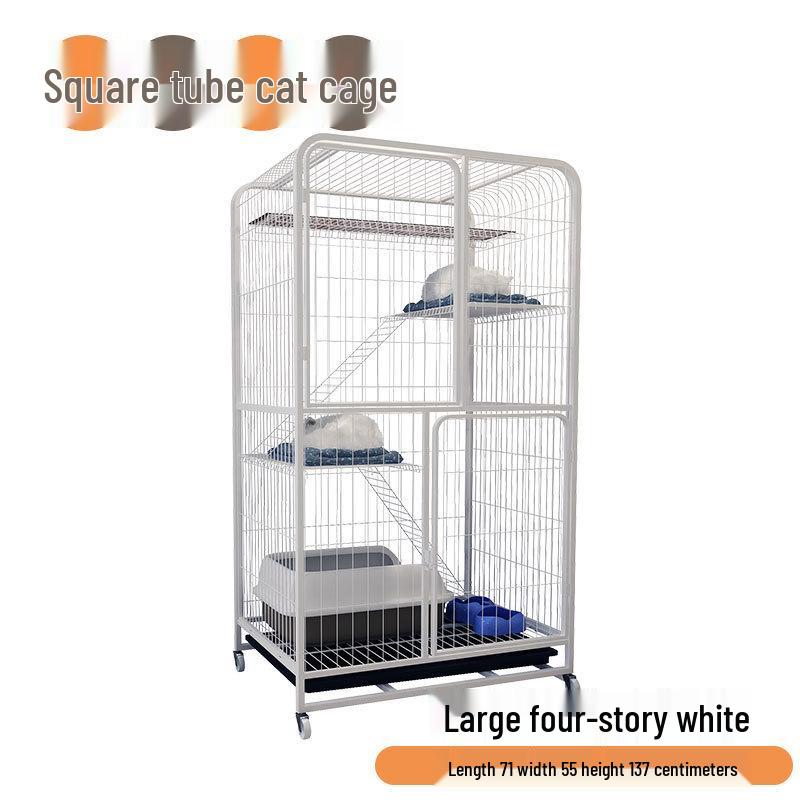 Two-Story Indoor Cat Villa: Space-Saving Cat House and Bed for Small Apartments