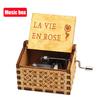 In Stock 58 Styles Anime Music Box Antique Carved Wooden Hand Crank Music Box Figure Christmas Birthday Gift-