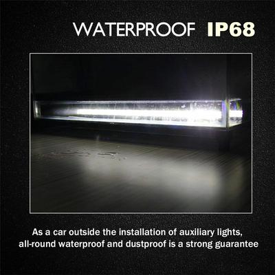 60W 6000LM 4D Lens Single Row Slim LED Work Light Bar For ATV SUV 4X4 Car Truck