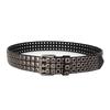 Womens Rock Punk Leather Belt With Rivet Eyelet Design For Streetwear Styles